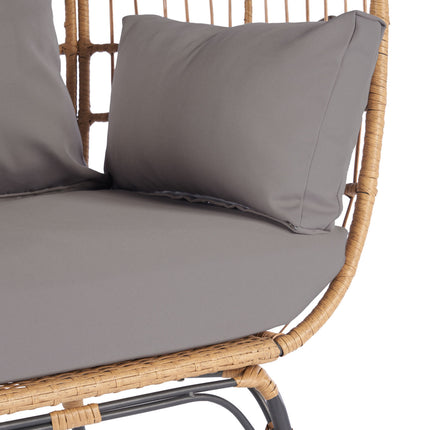 PY3- Outdoor Garden Rattan Egg Swing Chair Hanging Chair - Likeshoppe 