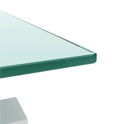 C7- 5 White Coffee Table, Clear Coffee Table,Modern Side Center Tables for Living Room, Living Room Furniture - Likeshoppe 
