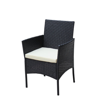 PX5- 4 PC Rattan Patio Furniture Set Outdoor Patio Cushioned Seat Wicker Sofa - Likeshoppe 