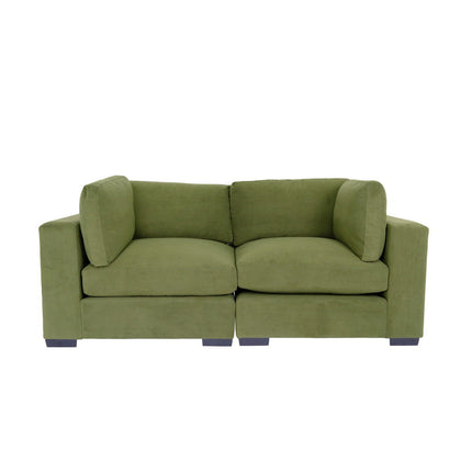 F4- Forest Green Sofa for Living Room, Modern 3-Seater Sofas Couches for Bedroom, Office, and Apartment with Solid Wood Frame (Polyester) - Likeshoppe 
