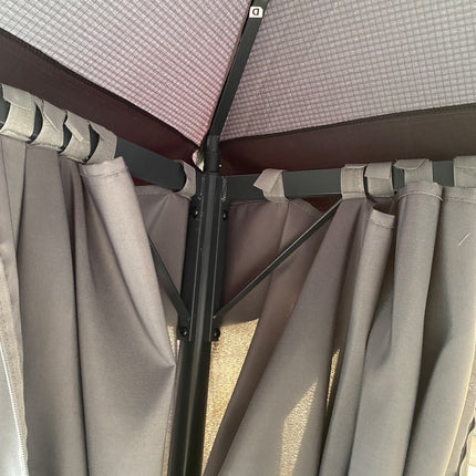 AG16- 10x10 Ft Outdoor Patio Garden Gazebo Canopy, Outdoor Shading, Gazebo Tent With Curtains - Likeshoppe 