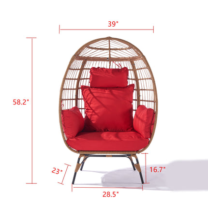 PY3- Outdoor Garden Rattan Egg Swing Chair Hanging Chair - Likeshoppe 