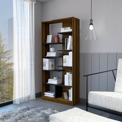 BC5- Contemporary Bookcase; Multiple Shelves - Likeshoppe 