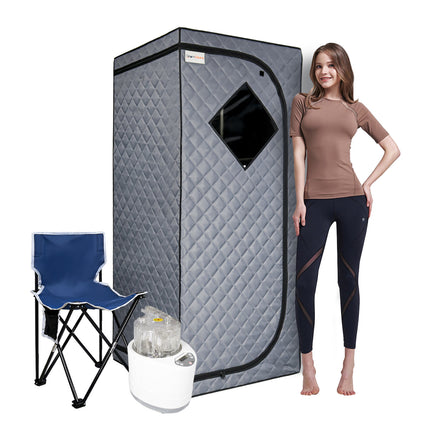 AK9- Sojourner Portable Sauna for Home - Steam Sauna Tent, Personal Sauna - Sauna Heater, Tent, Chair, Remote Included for Home Sauna - Enjoy Your Own Personal Spa - Likeshoppe 