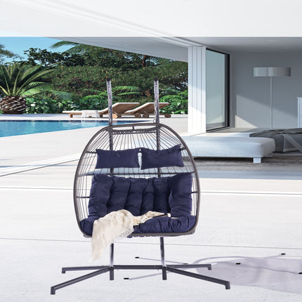 PY2- Outdoor Rattan Furniture Hanging Chair Egg Chair - Likeshoppe 