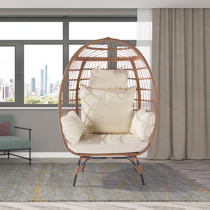 PY3- Outdoor Garden Rattan Egg Swing Chair Hanging Chair - Likeshoppe 