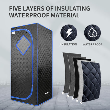 AK9- Sojourner Portable Sauna for Home - Steam Sauna Tent, Personal Sauna - Sauna Heater, Tent, Chair, Remote Included for Home Sauna - Enjoy Your Own Personal Spa - Likeshoppe 