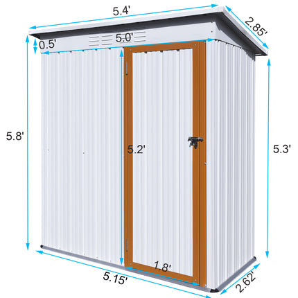 AL2- Outdoor storage sheds 5ftx3ft - Likeshoppe 