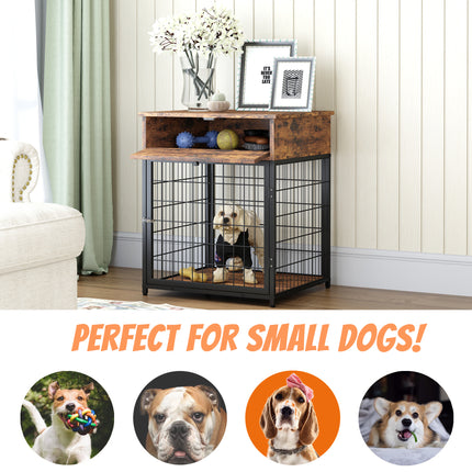PE10- Furniture Dog Crates for small dogs Wooden Dog Kennel Dog Crate End Table, Nightstand - Likeshoppe 