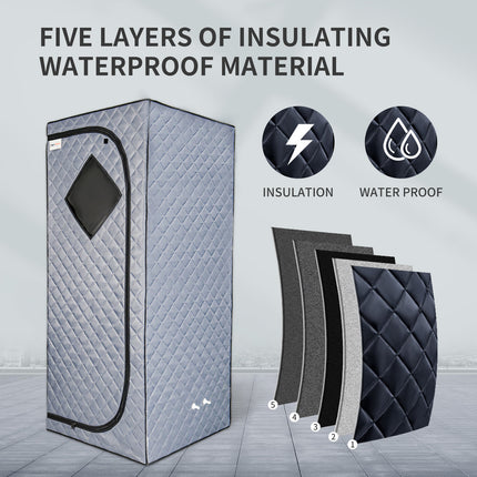 AK9- Sojourner Portable Sauna for Home - Steam Sauna Tent, Personal Sauna - Sauna Heater, Tent, Chair, Remote Included for Home Sauna - Enjoy Your Own Personal Spa - Likeshoppe 
