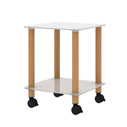 ST2- 1-Piece Side Table ;  2-Tier Space End Table ; Modern Night Stand;  Sofa table;  Side Table with Storage Shelve - Likeshoppe 