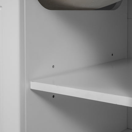 PT10- Bathroom Vanity with Sink;  Bathroom Storage Cabinet with Doors and Drawers;  Solid Wood Frame;  Ceramic Sink - Likeshoppe 