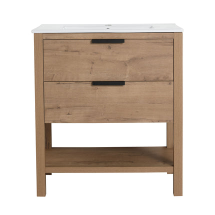 PT2- 30 Inch Bathroom Vanity Plywood With 2 Drawers - Likeshoppe 