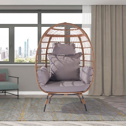 PY3- Outdoor Garden Rattan Egg Swing Chair Hanging Chair - Likeshoppe 