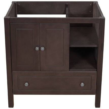 PT9- 30\\" Bathroom Vanity Base Only;  Solid Wood Frame;  Bathroom Storage Cabinet with Doors and Drawers - Likeshoppe 