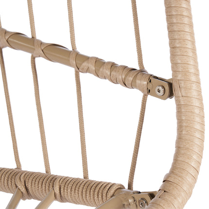 PY1- Outdoor Garden Rattan Egg Swing Chair Hanging Chair - Likeshoppe 
