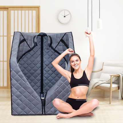 AK8- Sojourner Portable Sauna for Home - Steam Sauna Tent;  Personal Sauna - Sauna Heater;  Tent;  Chair;  Remote Included for Home Sauna - Enjoy Your Own Personal Spa - Likeshoppe 