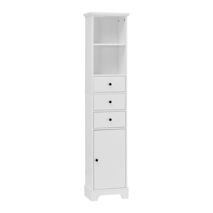 PU13- Tall Bathroom Cabinet;  Freestanding Storage Cabinet with 3 Drawers and Adjustable Shelf;  MDF Board with Painted Finish - Likeshoppe 