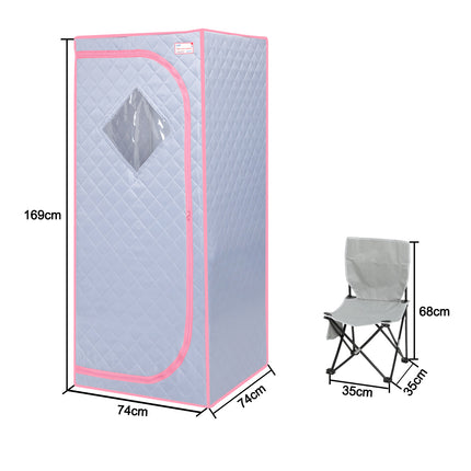 AK6- Portable Full Size  Infrared Sauna tent–Personal Home Spa;  with Infrared Panels;  Heating Foot Pad; Controller;  Foldable Chair ; Reading light.Easy to Install.Fast heating - Likeshoppe 