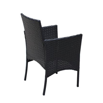 PX5- 4 PC Rattan Patio Furniture Set Outdoor Patio Cushioned Seat Wicker Sofa - Likeshoppe 
