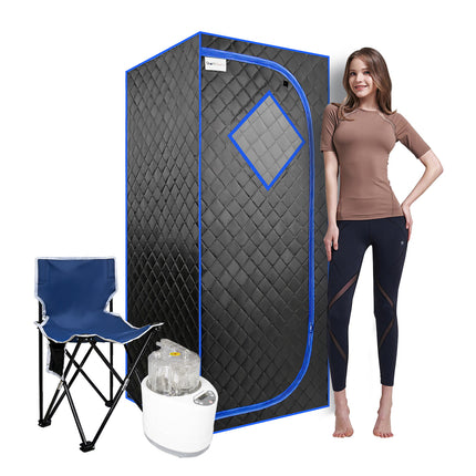 AK9- Sojourner Portable Sauna for Home - Steam Sauna Tent, Personal Sauna - Sauna Heater, Tent, Chair, Remote Included for Home Sauna - Enjoy Your Own Personal Spa - Likeshoppe 