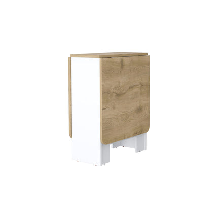 DT1- Likeshoppe Folding Dining Table, Space-Saving, Foldable in 3 Forms, White - Likeshoppe 