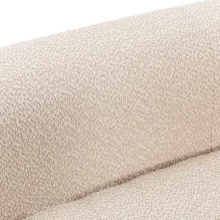 F5- 109.4" Curved Chaise Lounge Modern Indoor Sofa Couch for Living Room, Beige - Likeshoppe 