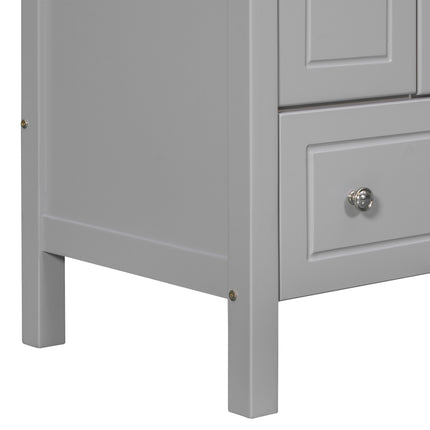 PT9- 30\\" Bathroom Vanity Base Only;  Solid Wood Frame;  Bathroom Storage Cabinet with Doors and Drawers - Likeshoppe 