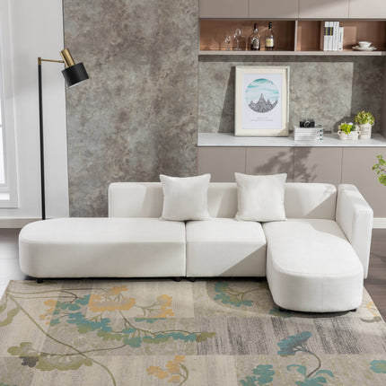L-Shaped Sectional Luxury Modern Style Living Room Upholstery Sofa - Likeshoppe 