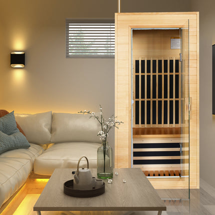 AK2- Single Graphene Far Infrared Sauna Room Dual Audio Bluetooth - Likeshoppe 