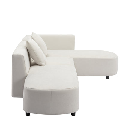 L-Shaped Sectional Luxury Modern Style Living Room Upholstery Sofa - Likeshoppe 