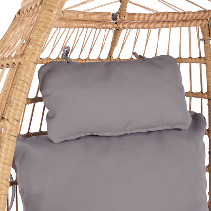 PY3- Outdoor Garden Rattan Egg Swing Chair Hanging Chair - Likeshoppe 