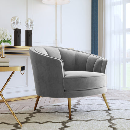 PJ1- Modern Velvet Accent Barrel Chair Leisure Accent Chair Living Room Upholstered Armchair Vanity Chair for Bedroom Meeting Room - Likeshoppe 