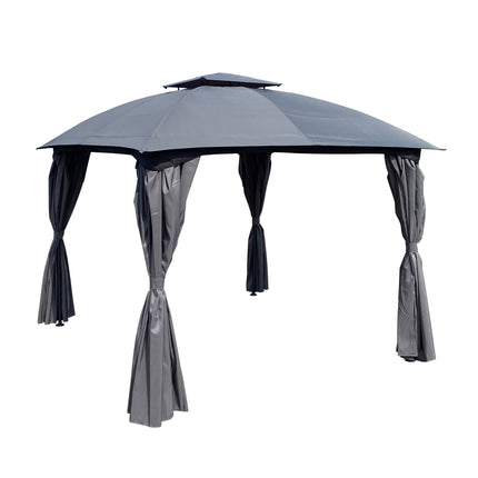 AG16- 10x10 Ft Outdoor Patio Garden Gazebo Canopy, Outdoor Shading, Gazebo Tent With Curtains - Likeshoppe 