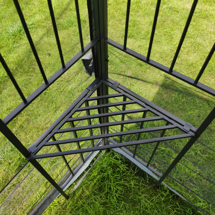 AG14- 13x10 Outdoor Patio Gazebo Canopy Tent With Ventilated Double Roof And Mosquito net(Detachable Mesh Screen On All Sides); Suitable for Lawn;  Garden;  Backyard and Deck; - Likeshoppe 