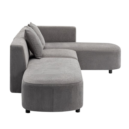 L-Shaped Sectional Luxury Modern Style Living Room Upholstery Sofa - Likeshoppe 