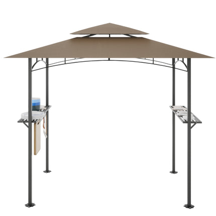 AG6- 8x 5 FT Grill Gazebo Grill Canopy Double Tiered BBQ Gazebo Outdoor BBQ Canopy - Likeshoppe 