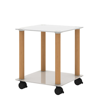 ST2- 1-Piece Side Table ;  2-Tier Space End Table ; Modern Night Stand;  Sofa table;  Side Table with Storage Shelve - Likeshoppe 