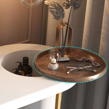 PH1- Modern Makeup Vanity Table With LED Lighted Mirror;  Dressing Table with Movable Tray Top;  4 Solid Wood Drawer;  Without Stool;  43\" - Likeshoppe 