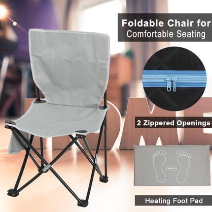 AK6- Portable Full Size  Infrared Sauna tent–Personal Home Spa;  with Infrared Panels;  Heating Foot Pad; Controller;  Foldable Chair ; Reading light.Easy to Install.Fast heating - Likeshoppe 