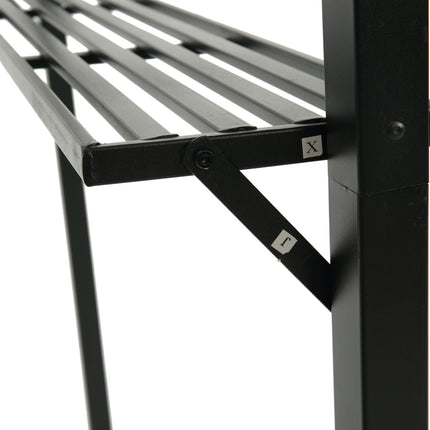 AG12- Outdoor Grill Gazebo 8 x 5 Ft;  Shelter Tent;  Double Tier Soft Top Canopy and Steel Frame with hook and Bar Counters - Likeshoppe 