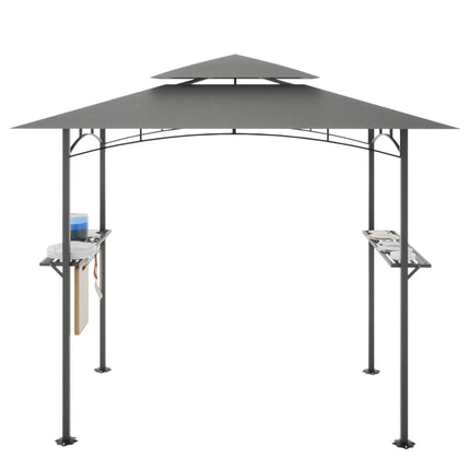 AG6- 8x 5 FT Grill Gazebo Grill Canopy Double Tiered BBQ Gazebo Outdoor BBQ Canopy - Likeshoppe 