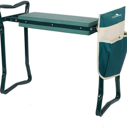 AH6-  Garden Kneeler & Seat Folding Multi-Functional Steel Garden Stool with Tool Bag EVA Kneeling Pad - Likeshoppe 