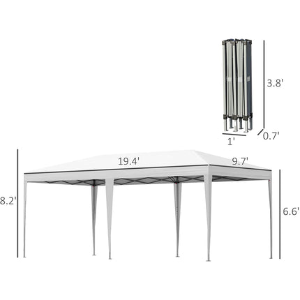 AG2- 10' x 20' Outdoor Pop Up Canopy Gazebo Tent - Likeshoppe 