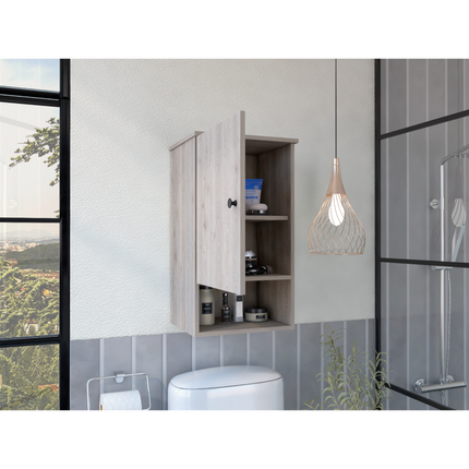 PU9- Alaska Medicine Cabinet; With Three Storage Shelves; Single Door Cabinet - Likeshoppe 