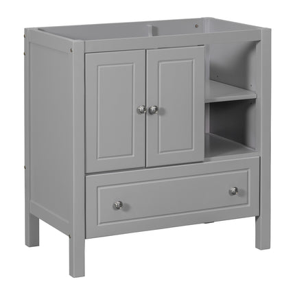 PT9- 30\\" Bathroom Vanity Base Only;  Solid Wood Frame;  Bathroom Storage Cabinet with Doors and Drawers - Likeshoppe 