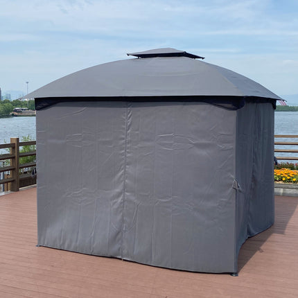 AG16- 10x10 Ft Outdoor Patio Garden Gazebo Canopy, Outdoor Shading, Gazebo Tent With Curtains - Likeshoppe 