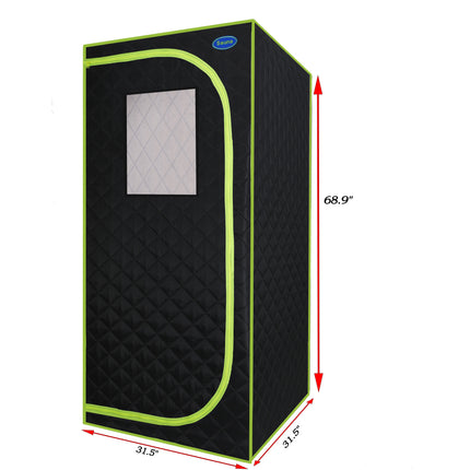 AK5- Portable Plus Type Full Size Far Infrared Sauna tent. Spa;  Detox ; Therapy and Relaxation at home.Larger Space; Stainless Steel Pipes Connector Easy to Install - Likeshoppe 