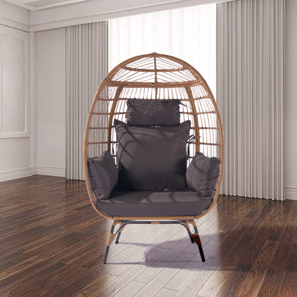 PY3- Outdoor Garden Rattan Egg Swing Chair Hanging Chair - Likeshoppe 