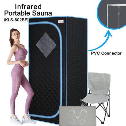 AK6- Portable Full Size  Infrared Sauna tent–Personal Home Spa;  with Infrared Panels;  Heating Foot Pad; Controller;  Foldable Chair ; Reading light.Easy to Install.Fast heating - Likeshoppe 